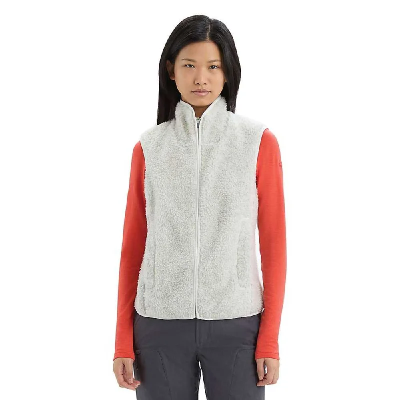 women’s fitness tees-Icebreaker Women's RealFleece High Pile Vest