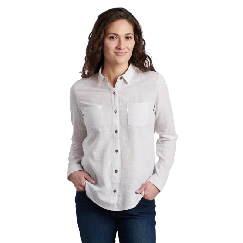 women’s cowl-neck pullovers-Kuhl Women's Adele Long Sleeve Shirt