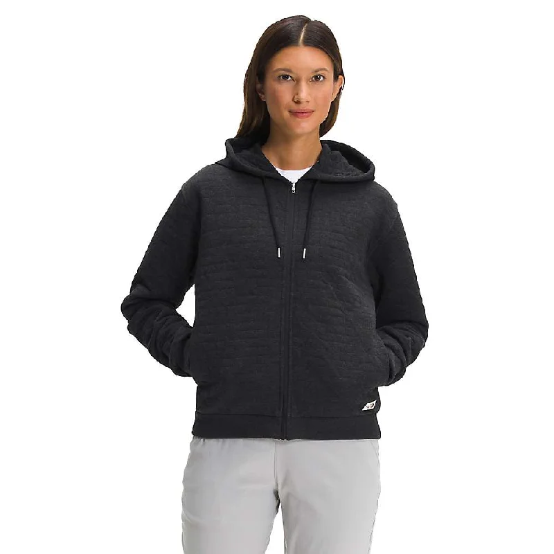 women’s cropped shorts-The North Face Women's Longs Peak Quilted Full Zip Hoodie