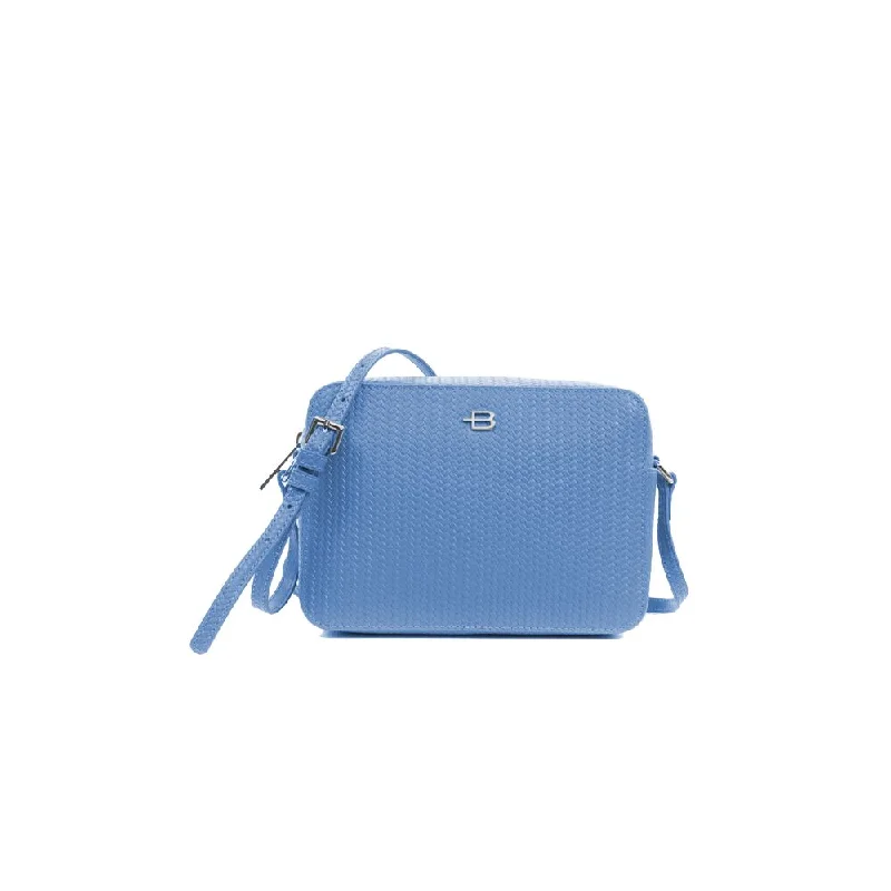 Women's oversized crossbody bags-Baldinini Trend blue Leather Di Calfskin Crossbody Women's Bag