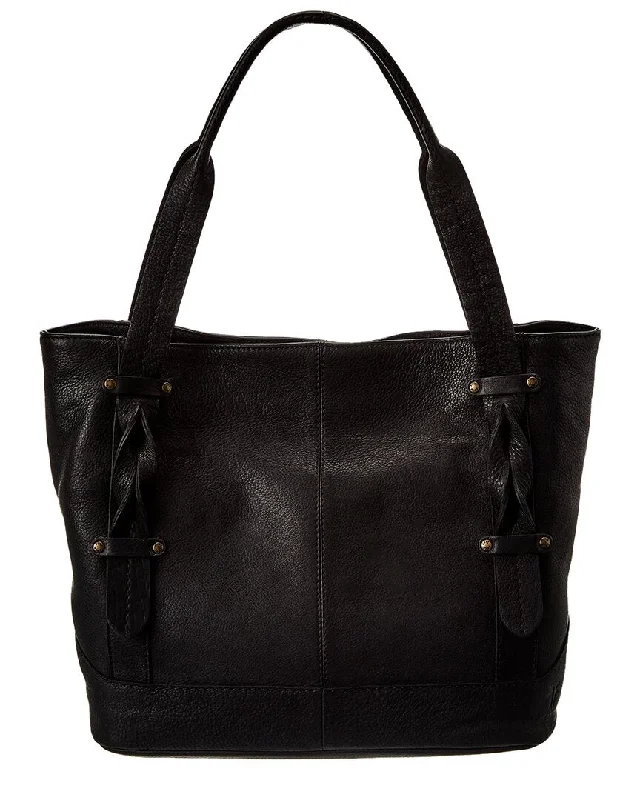 Women's vintage satchels-Frye Ayla Leather Tote, Black