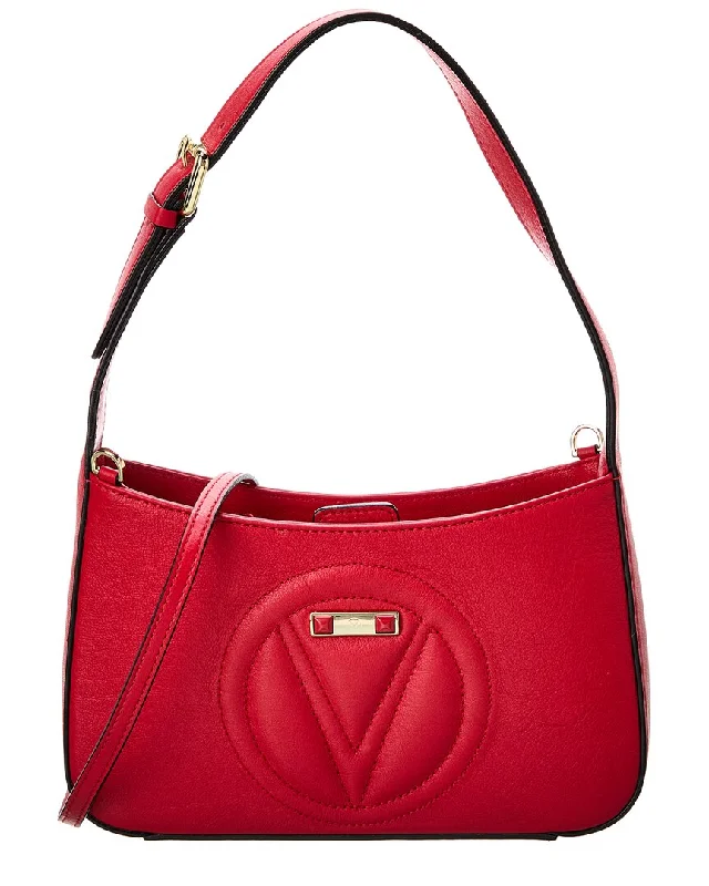 Female minimalist shoulder bags-Valentino by Mario Valentino Kai Leather Crossbody