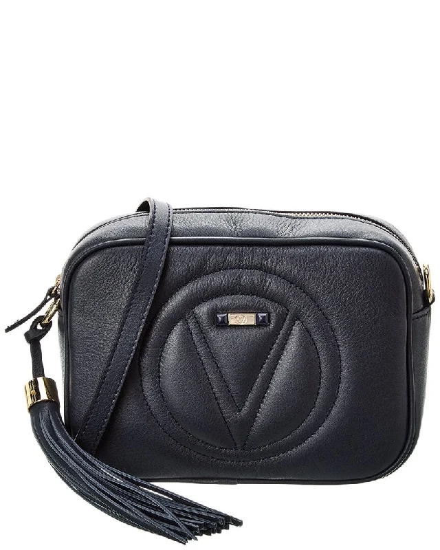 Ladies stylish tote bags-Valentino by Mario Valentino Mia Signature Leather Crossbody