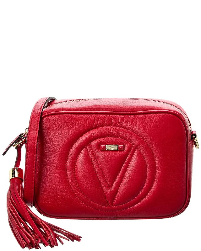 Women's delicate evening purses-Valentino by Mario Valentino Mia Signature Leather Crossbody