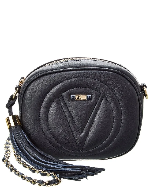 Female durable crossbody bags-Valentino by Mario Valentino Nina Signature Leather Crossbody