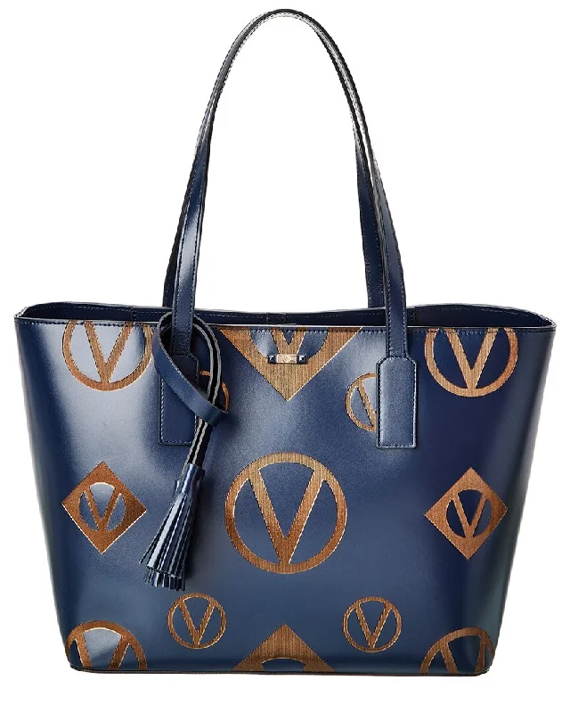 Women's quilted tote bags-Valentino by Mario Valentino Soho Magnus Leather Tote