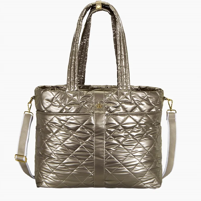 Female stylish handbags-Wanderlust Tote In Modern Taupe