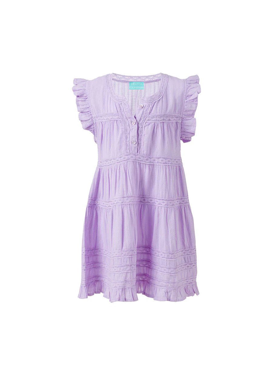 female flared mini dresses-Baby Rebekah Dress Lavender