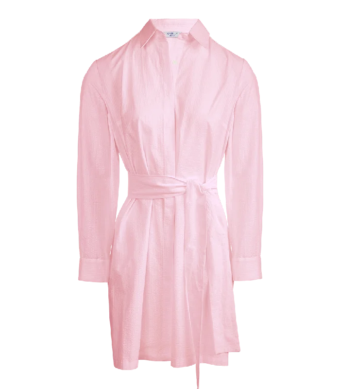 female corduroy jackets-Kallia Belted Shirtdress