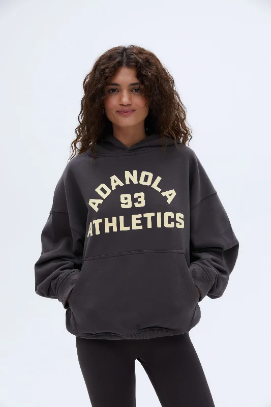 ladies quirky outfits-Campus Relaxed Hoodie - Coffee Bean